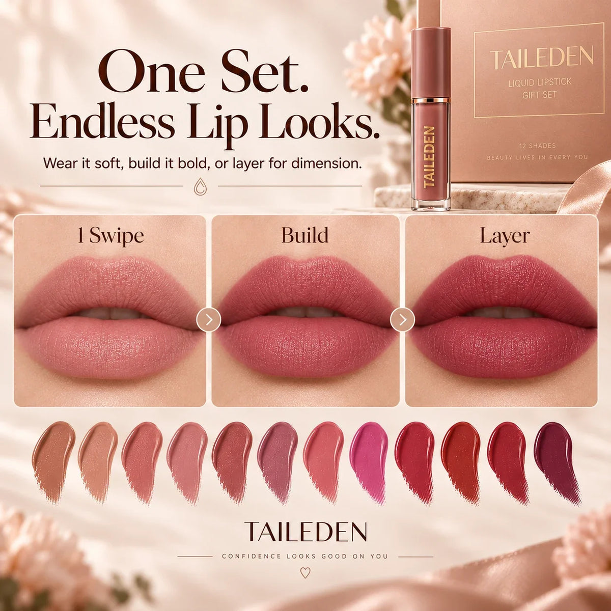The Velvet Lip Wardrobe – 12-Shade Gift Set