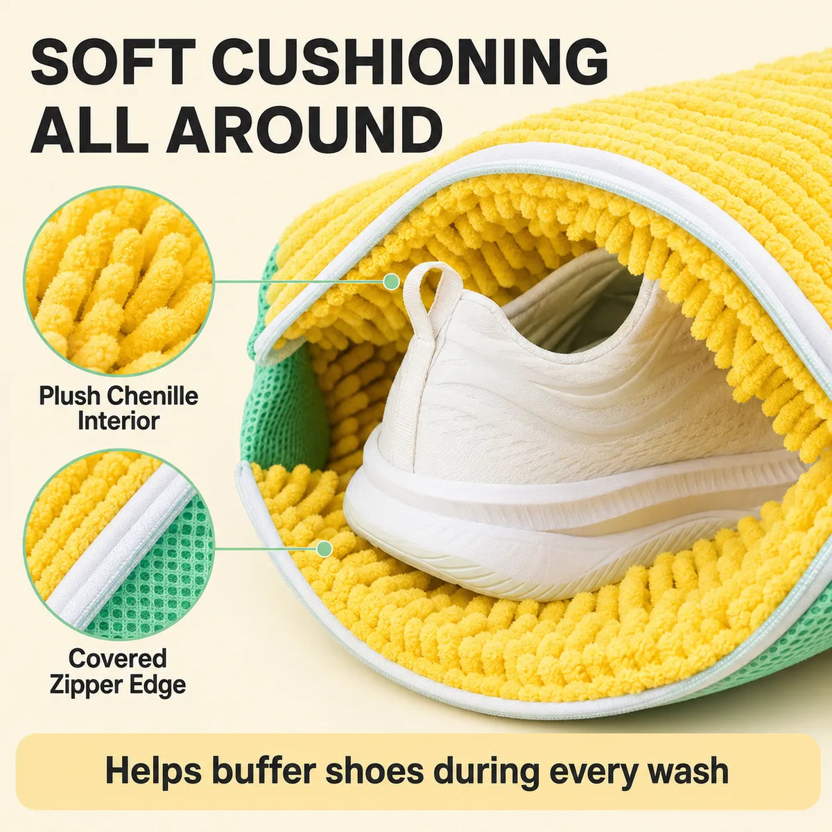 ⚡ Limited-Time30% OFF – Laundry Shoe Washing Bag for Washing Machine